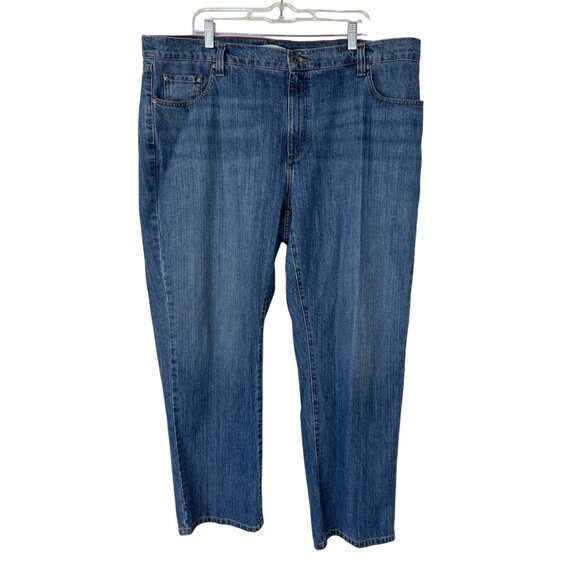 LL Bean Jeans Medium Wash Mens 42 X 30 Blue - Picture 1 of 10